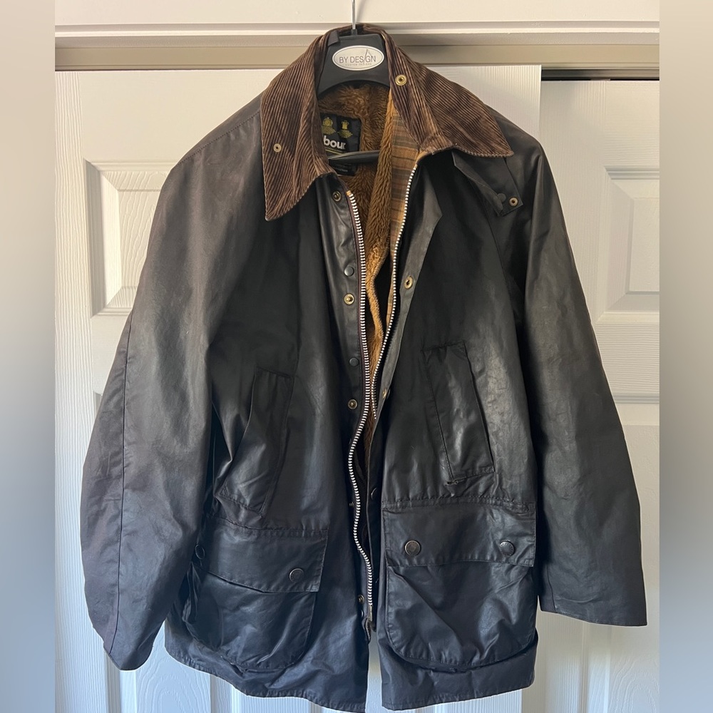 Vintage Barbour waxed canvas jacket